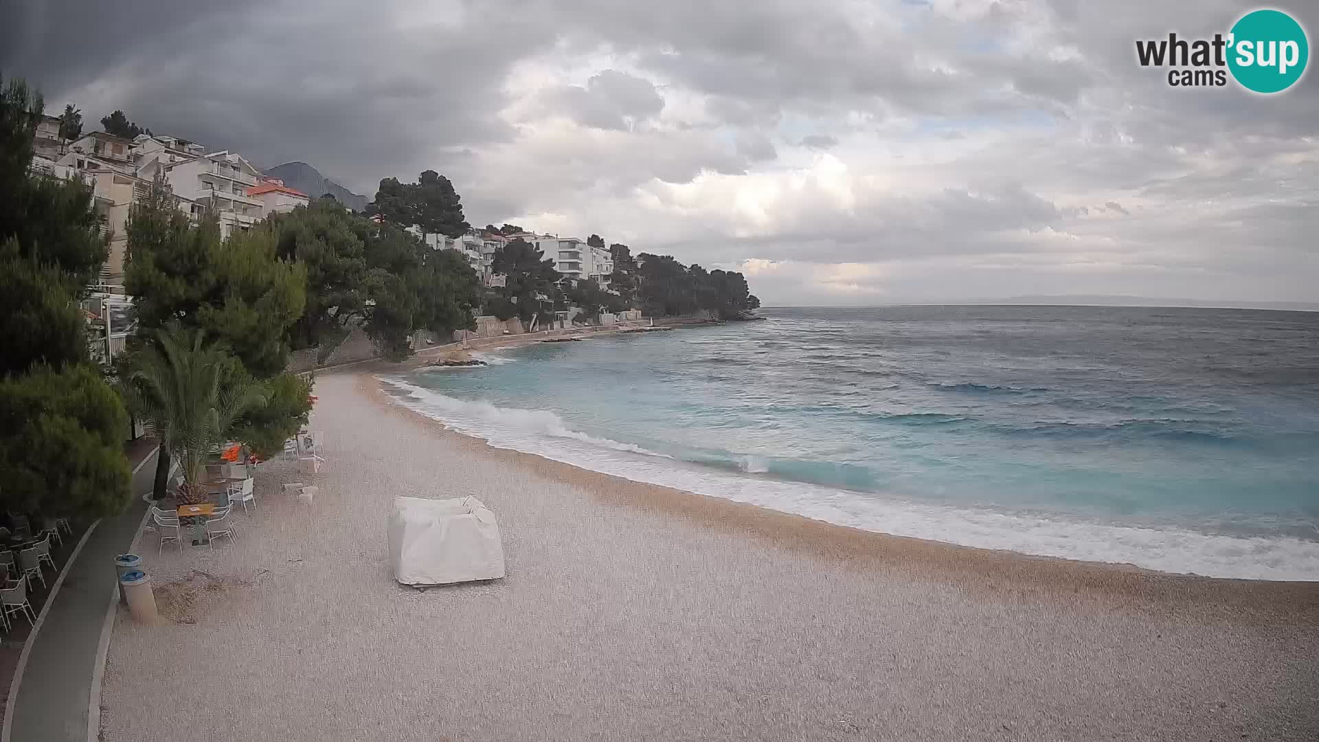 Webcam Lučica Beach Brela – Live View from the Adriatic Coast