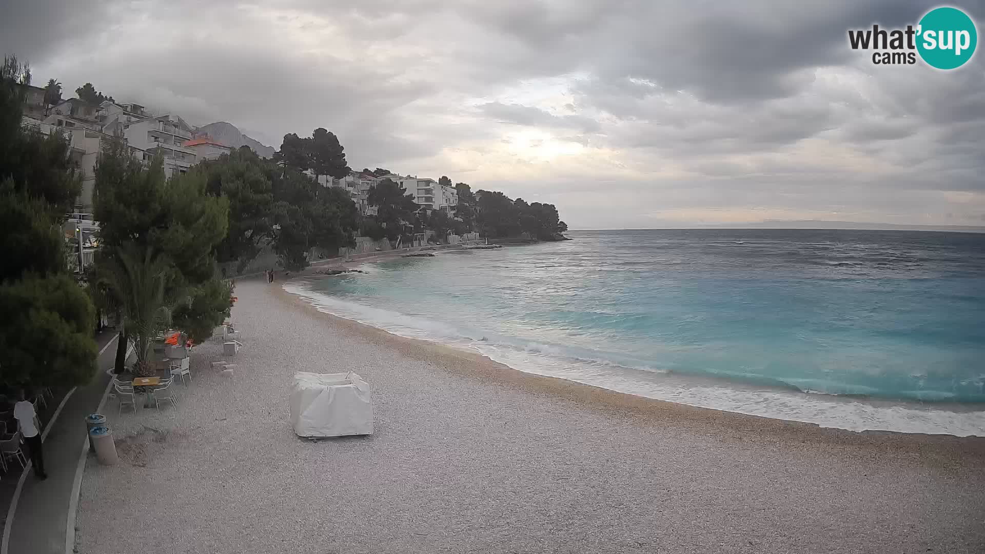 Webcam Lučica Beach Brela – Live View from the Adriatic Coast