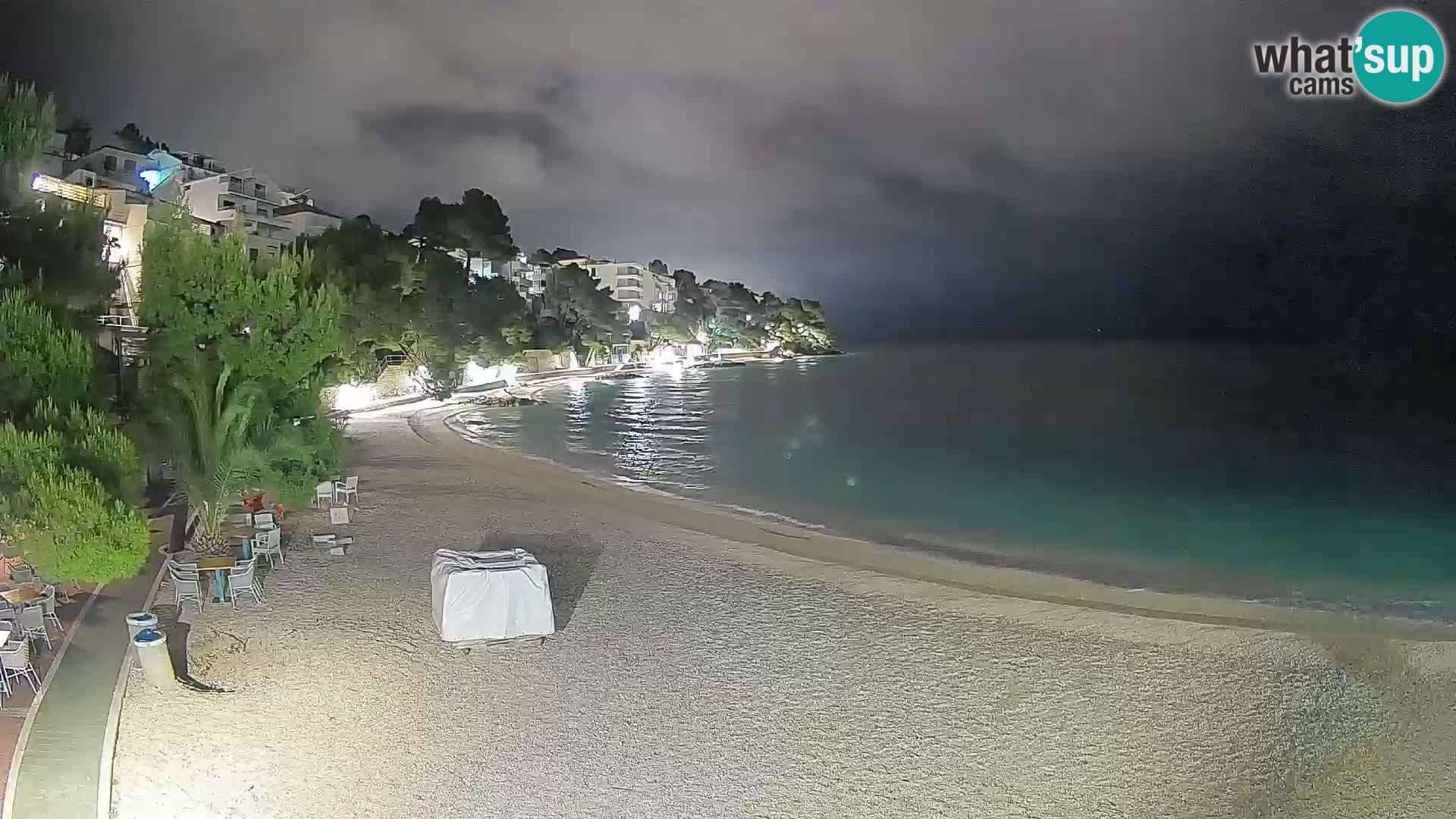 Webcam Lučica Beach Brela – Live View from the Adriatic Coast
