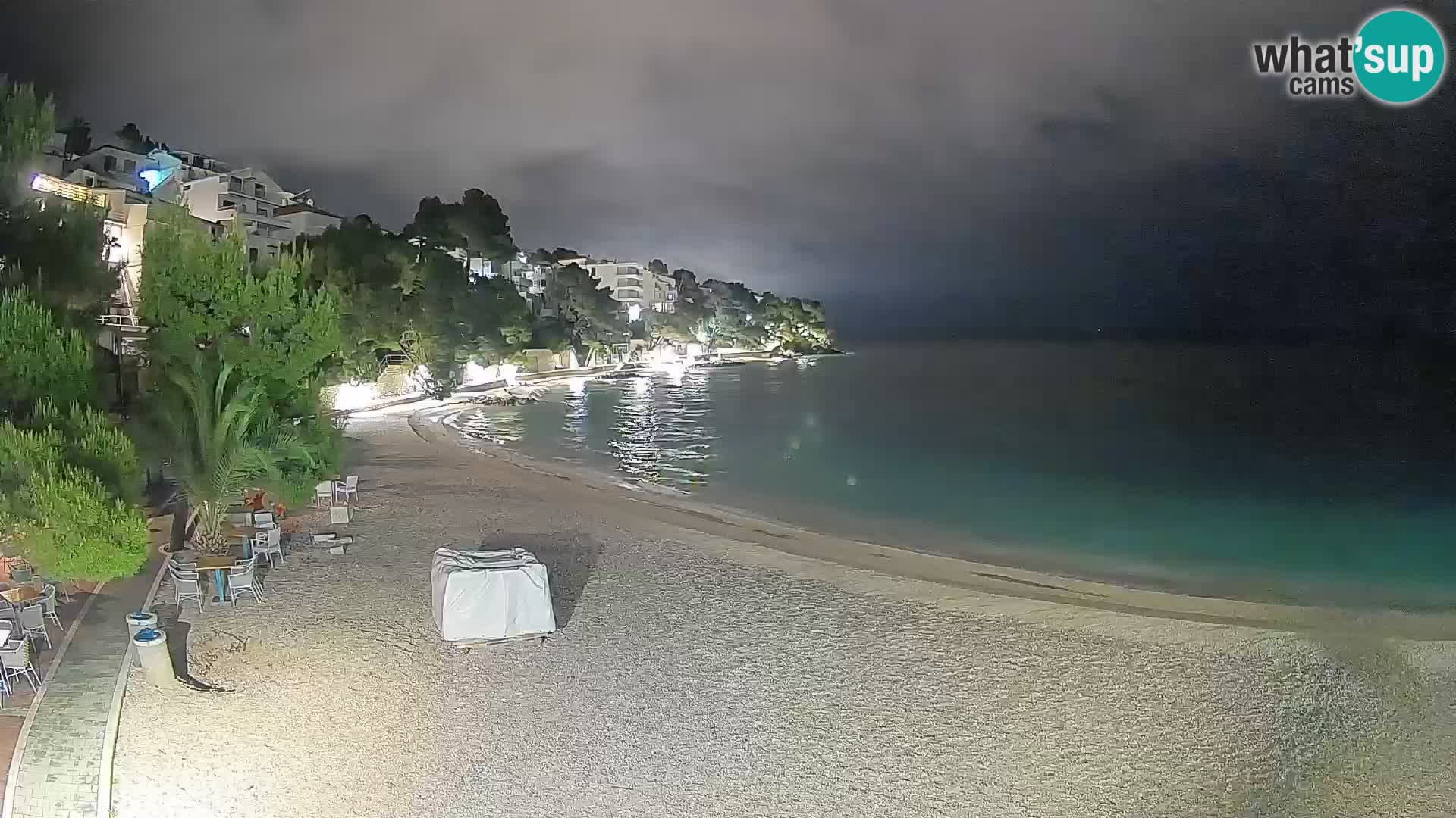 Webcam Lučica Beach Brela – Live View from the Adriatic Coast
