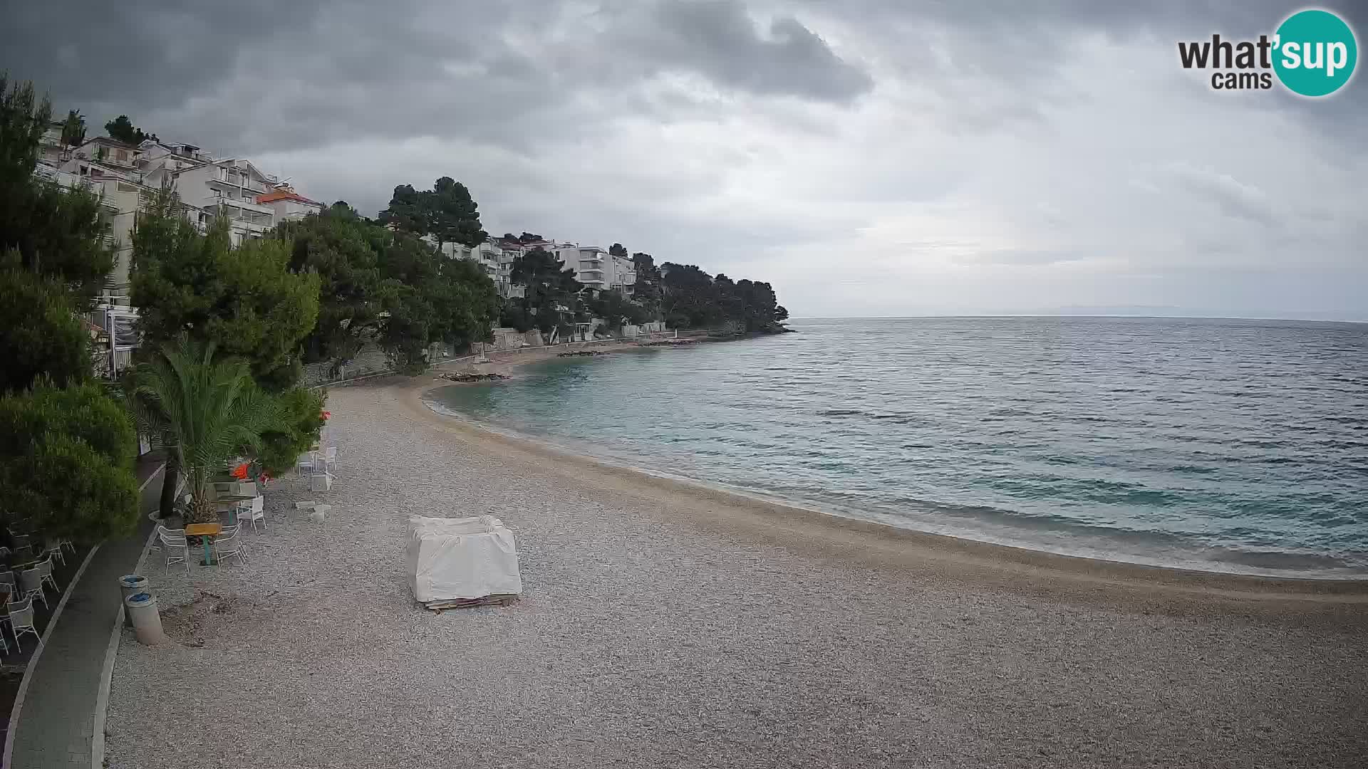 Webcam Lučica Beach Brela – Live View from the Adriatic Coast