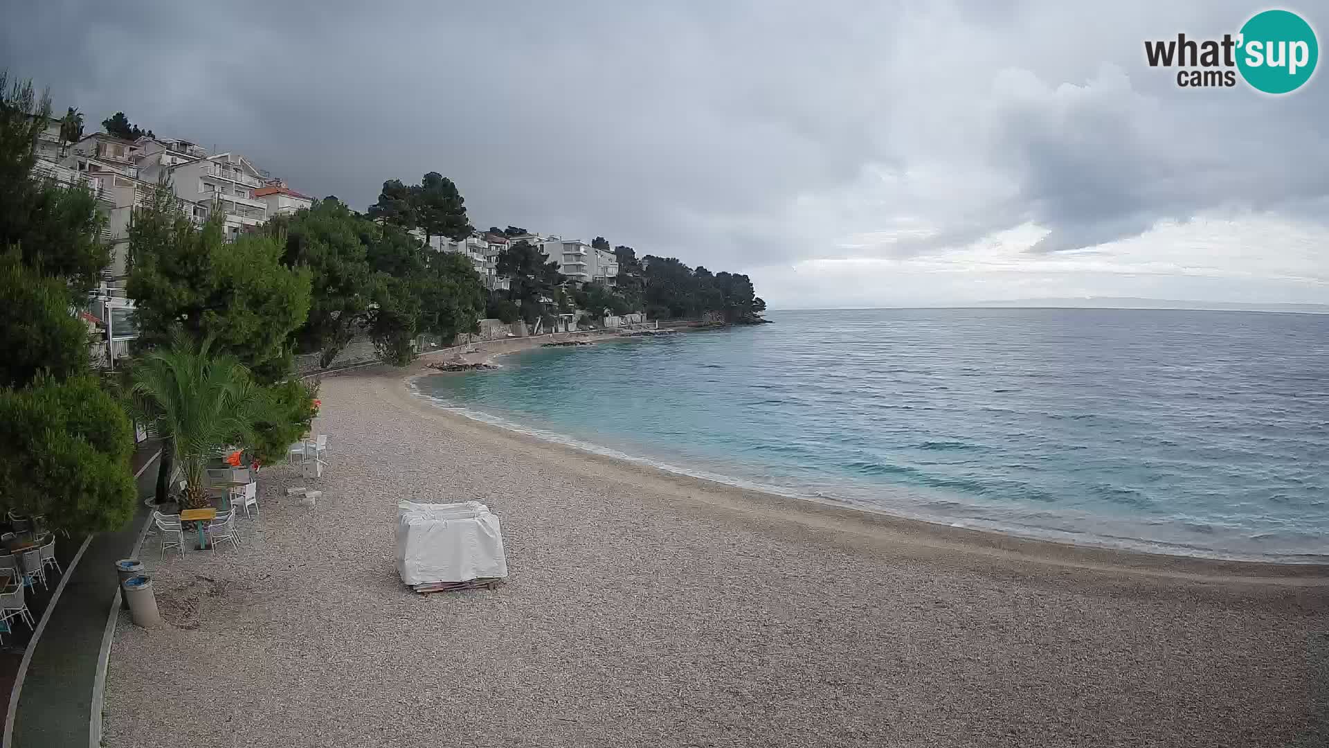 Webcam Lučica Beach Brela – Live View from the Adriatic Coast