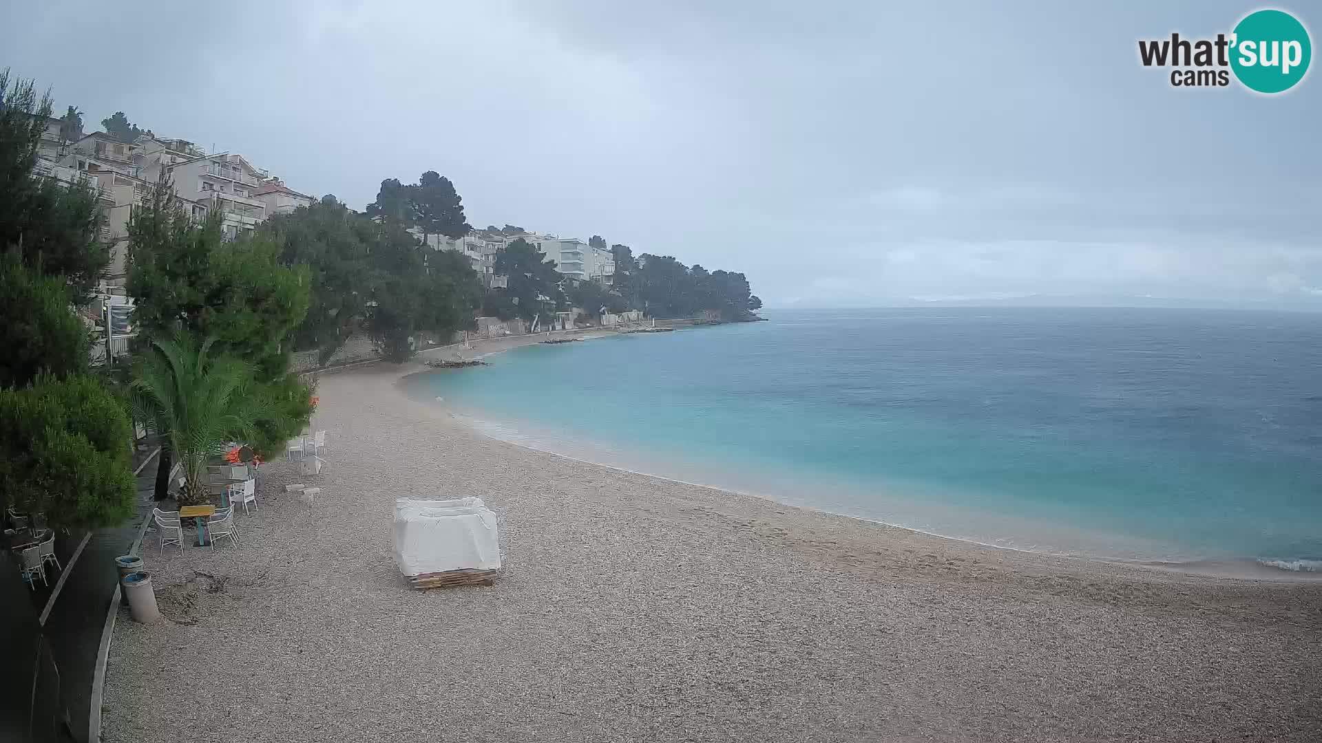 Webcam Lučica Beach Brela – Live View from the Adriatic Coast