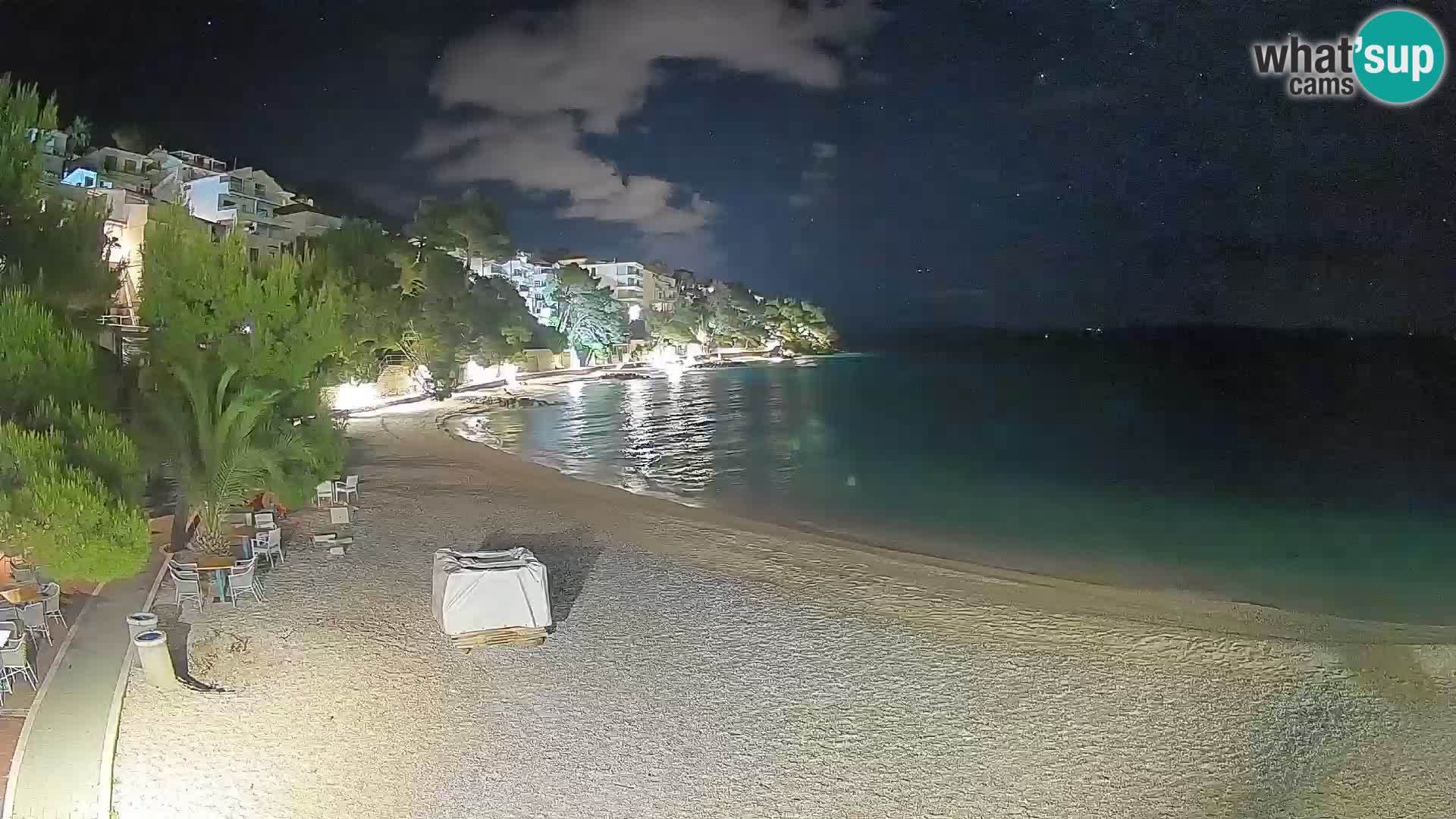 Webcam Lučica Beach Brela – Live View from the Adriatic Coast