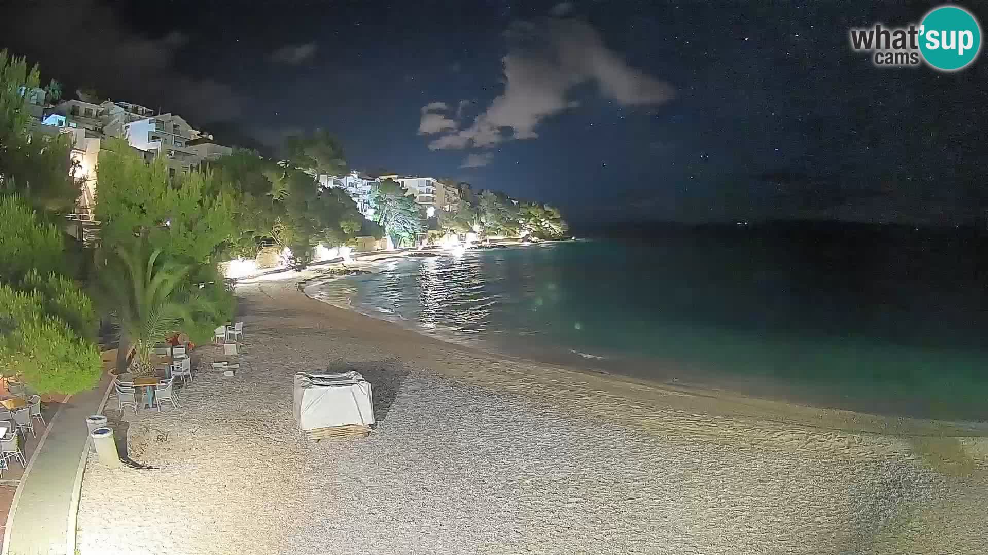Webcam Lučica Beach Brela – Live View from the Adriatic Coast