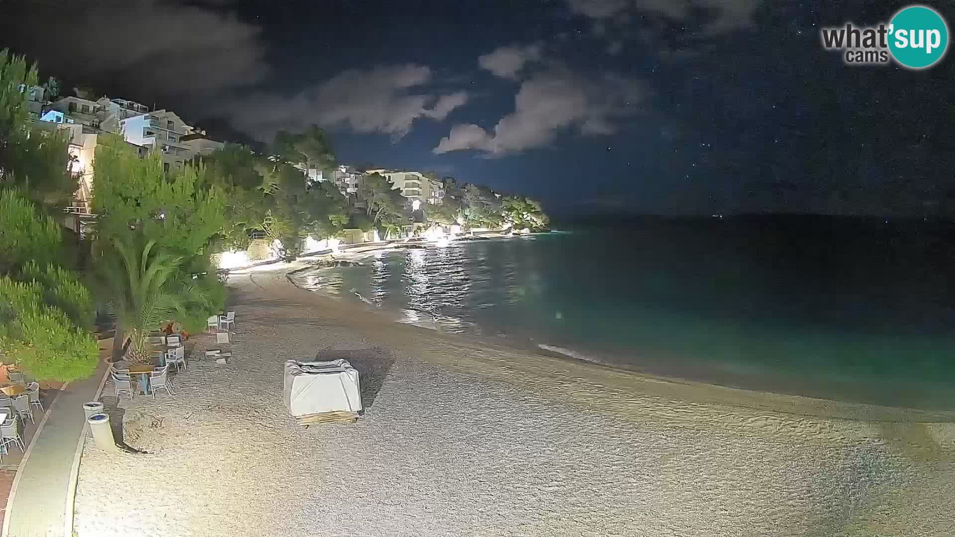 Webcam Lučica Beach Brela – Live View from the Adriatic Coast