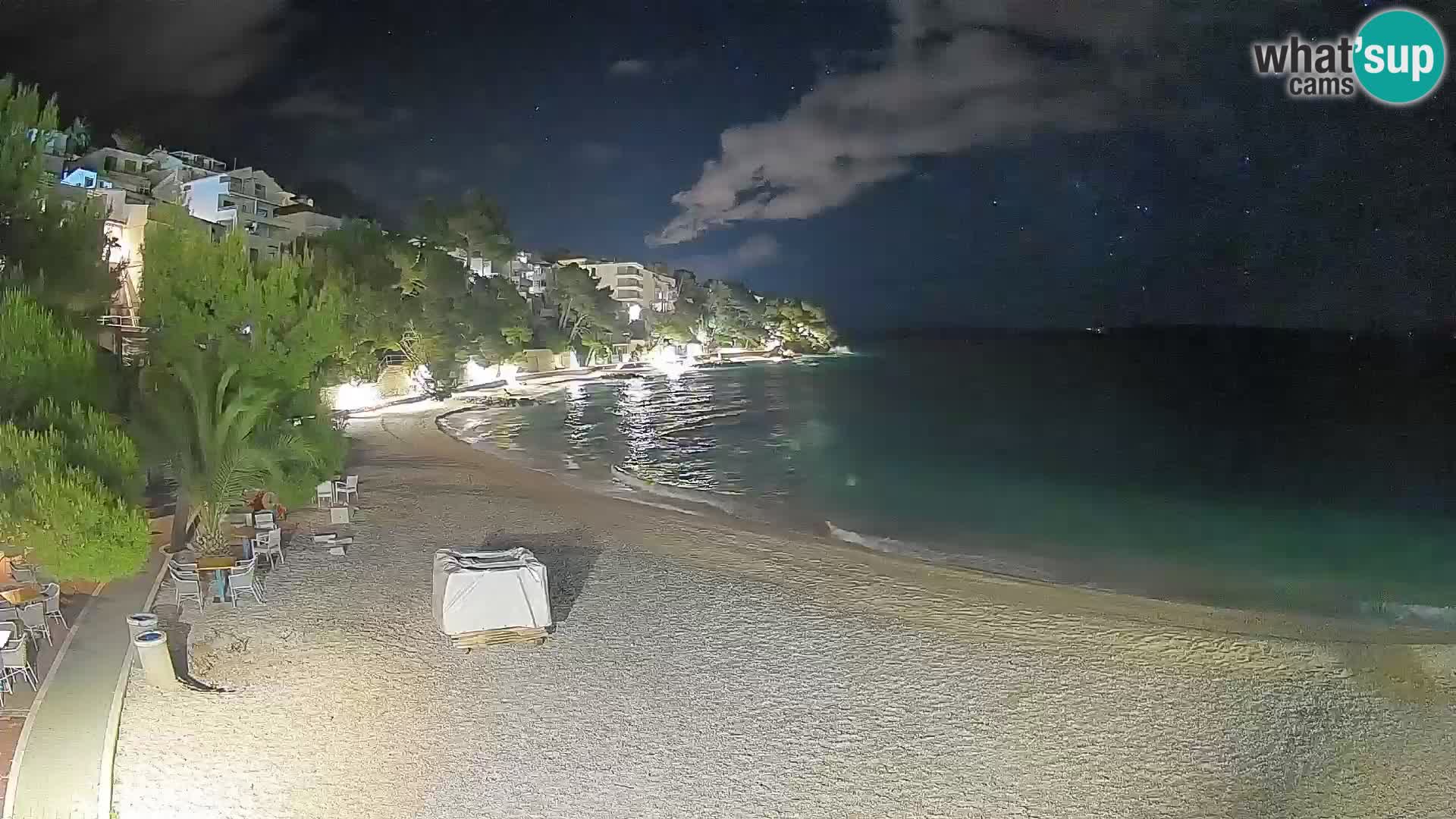 Webcam Lučica Beach Brela – Live View from the Adriatic Coast