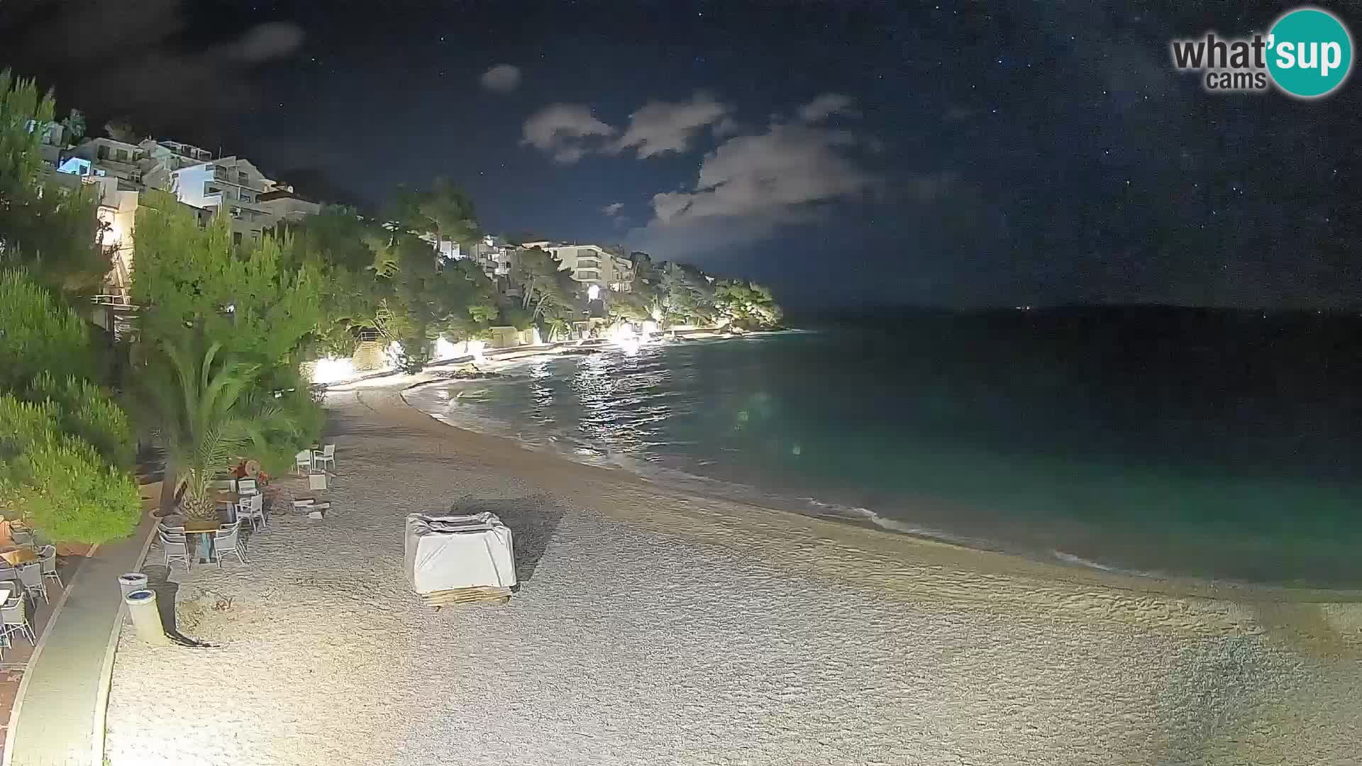 Webcam Lučica Beach Brela – Live View from the Adriatic Coast