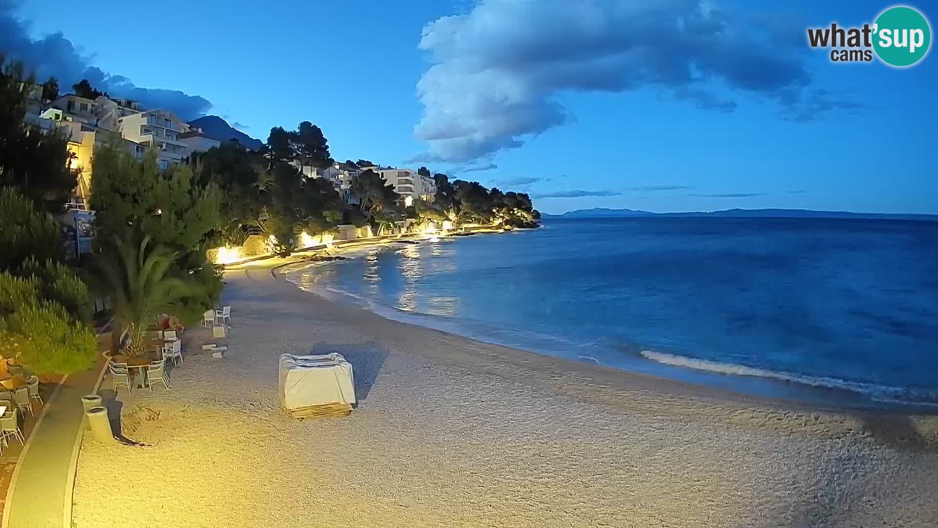 Webcam Lučica Beach Brela – Live View from the Adriatic Coast