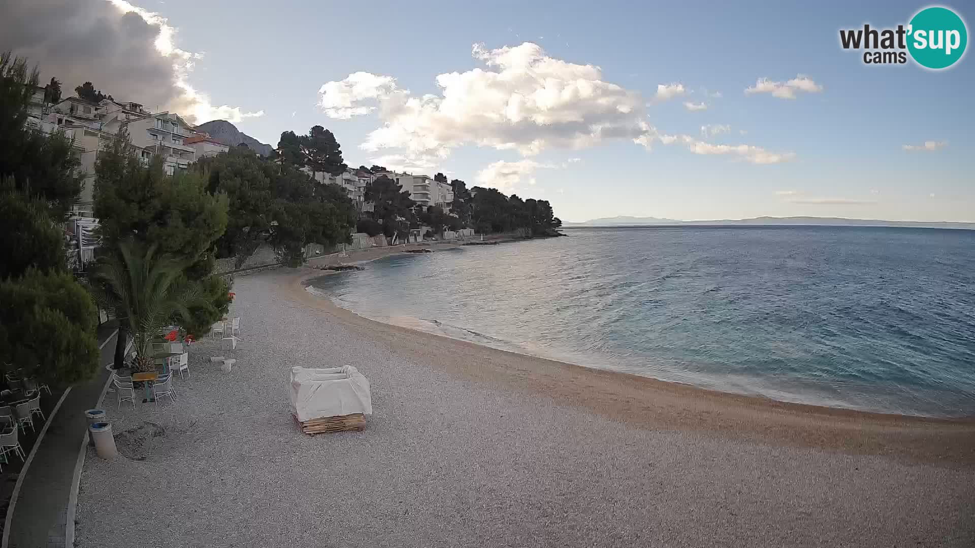 Webcam Lučica Beach Brela – Live View from the Adriatic Coast