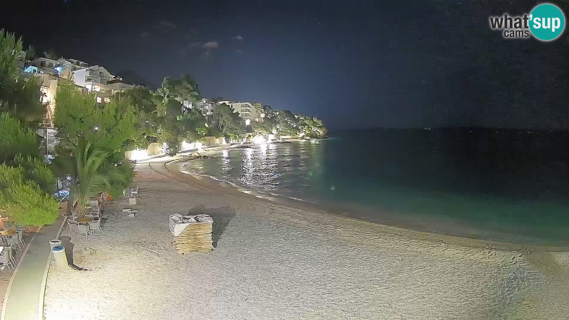 Webcam Lučica Beach Brela – Live View from the Adriatic Coast