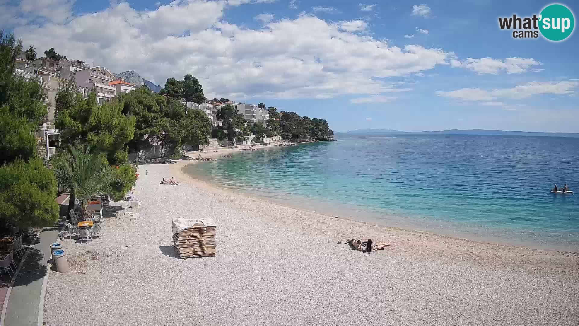 Webcam Lučica Beach Brela – Live View from the Adriatic Coast