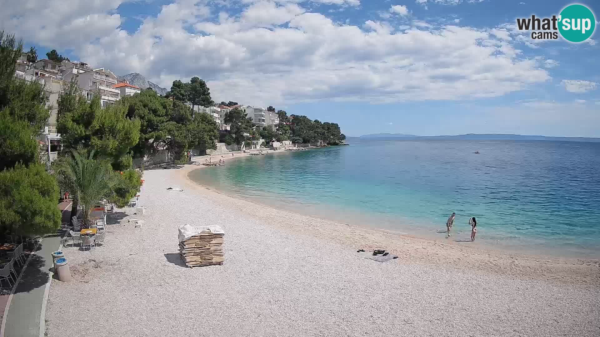 Webcam Lučica Beach Brela – Live View from the Adriatic Coast