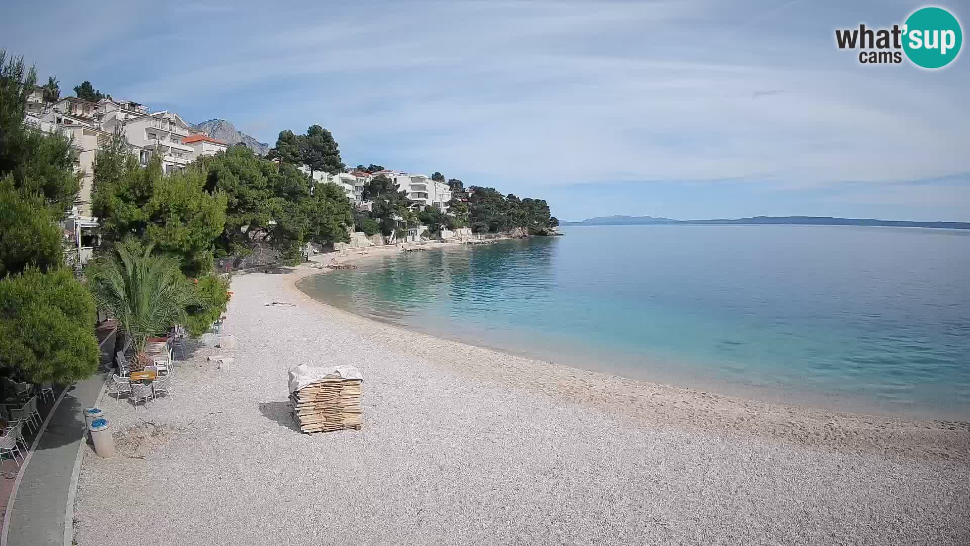 Webcam Lučica Beach Brela – Live View from the Adriatic Coast