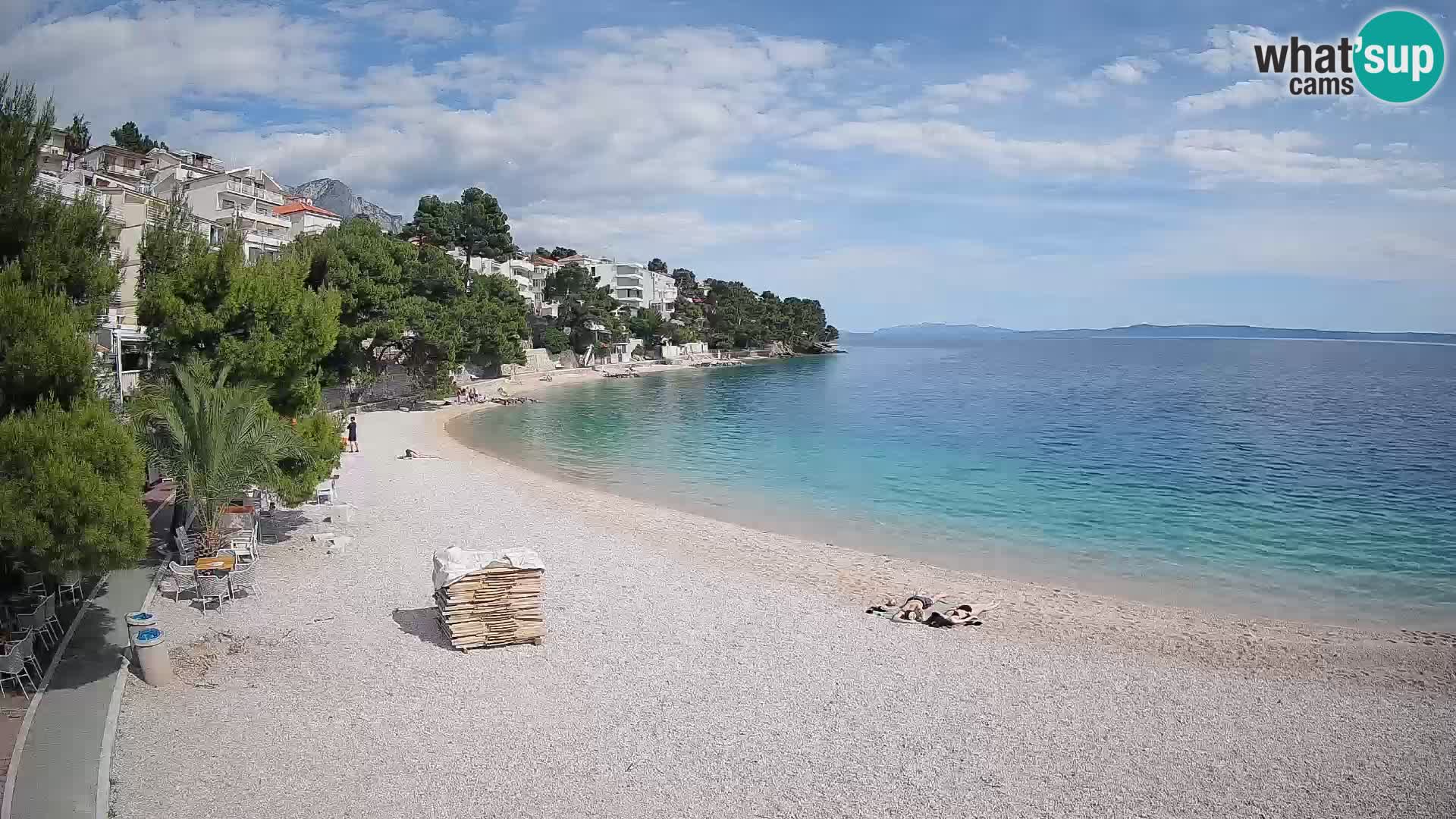 Webcam Lučica Beach Brela – Live View from the Adriatic Coast