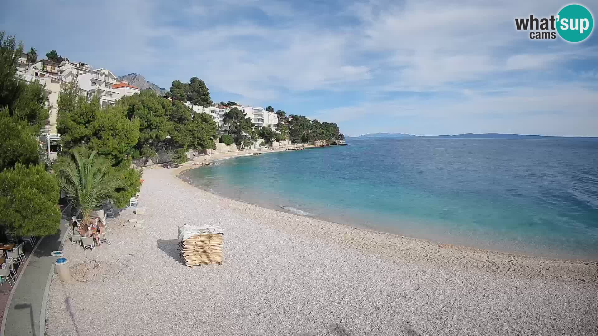 Webcam Lučica Beach Brela – Live View from the Adriatic Coast