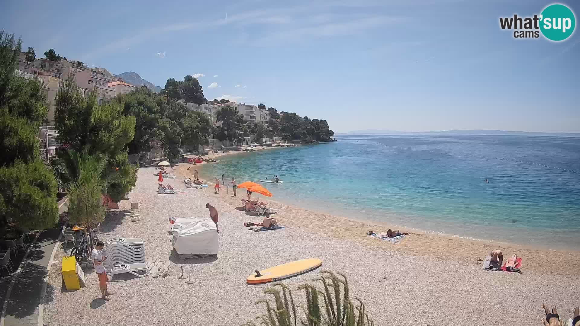 Webcam Lučica Beach Brela – Live View from the Adriatic Coast