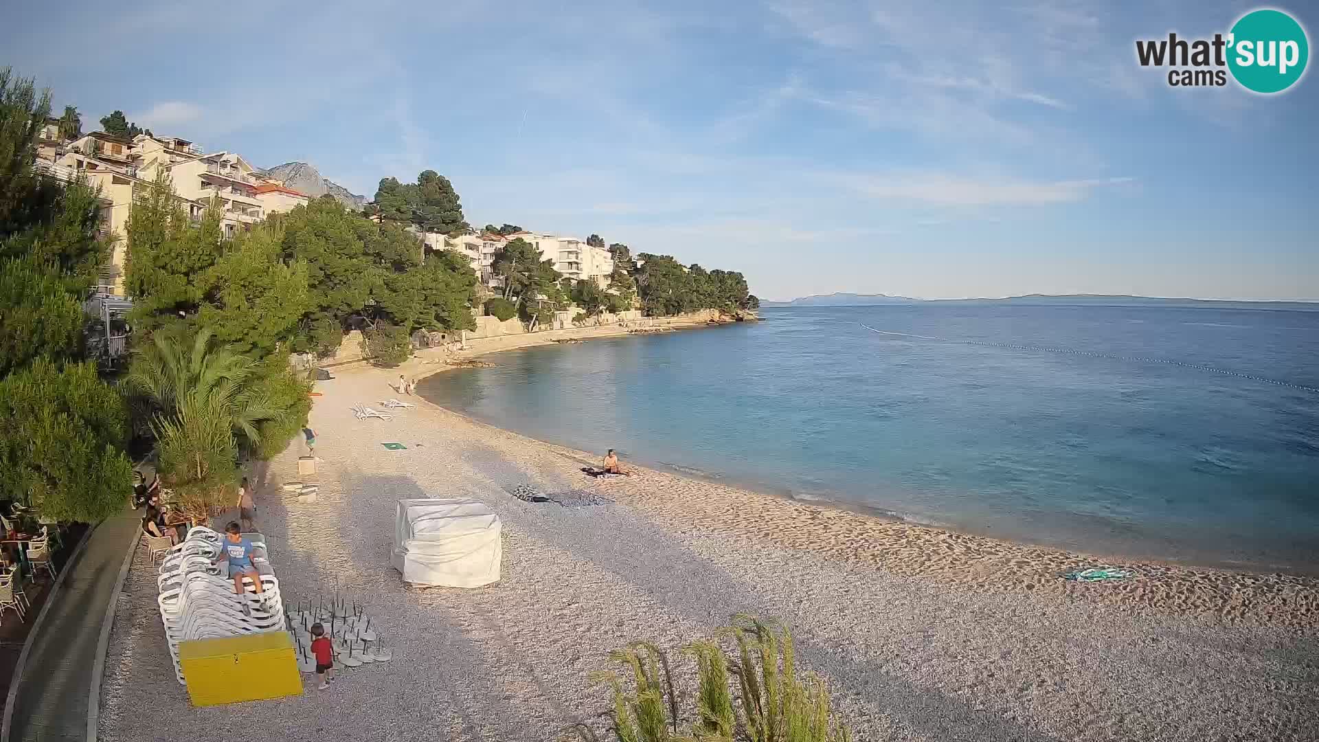 Webcam Lučica Beach Brela – Live View from the Adriatic Coast