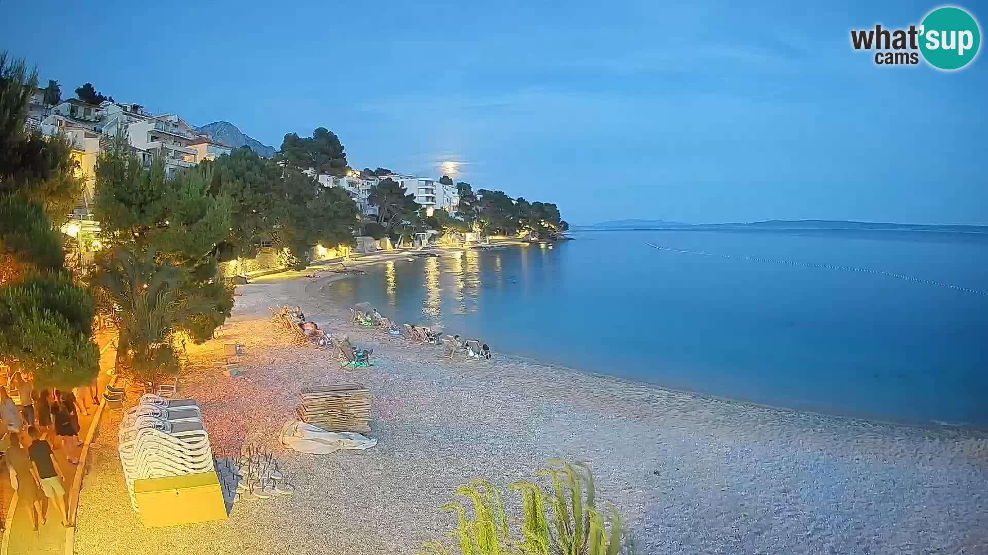 Webcam Lučica Beach Brela – Live View from the Adriatic Coast