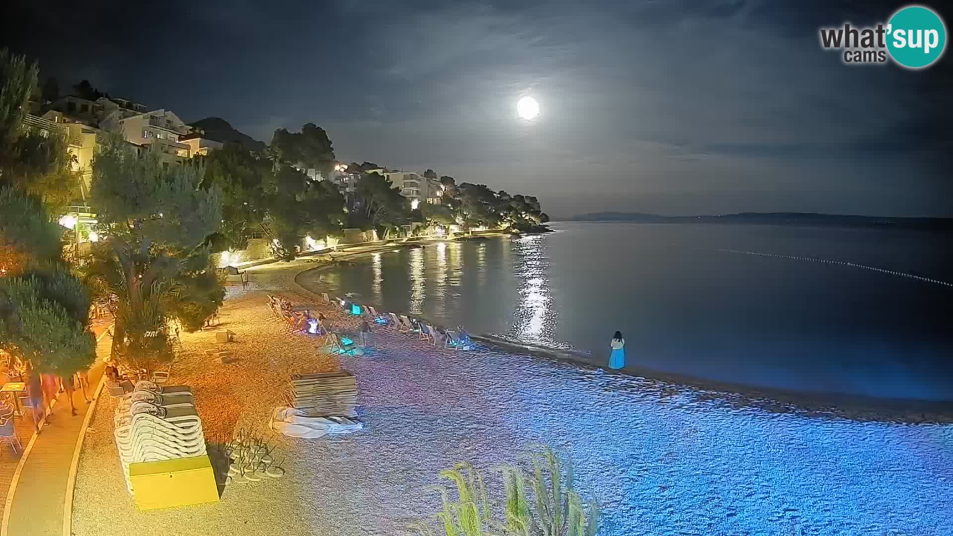 Webcam Lučica Beach Brela – Live View from the Adriatic Coast