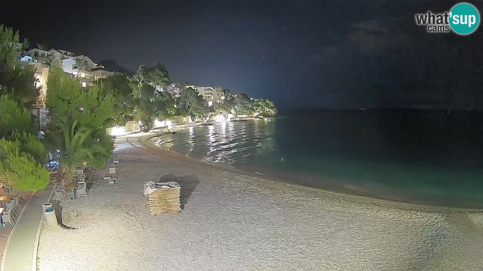 Webcam Lučica Beach Brela – Live View from the Adriatic Coast