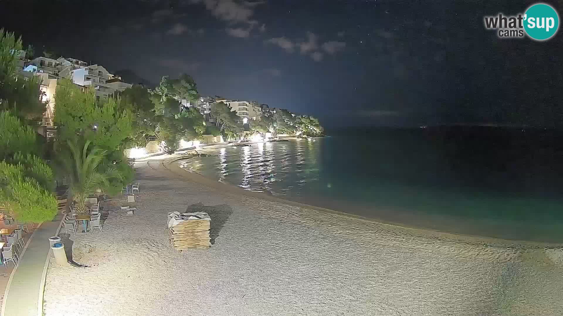 Webcam Lučica Beach Brela – Live View from the Adriatic Coast