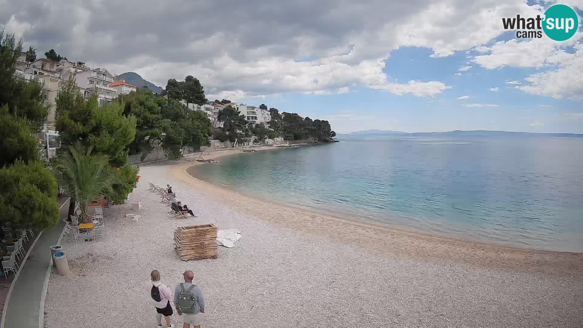 Webcam Lučica Beach Brela – Live View from the Adriatic Coast