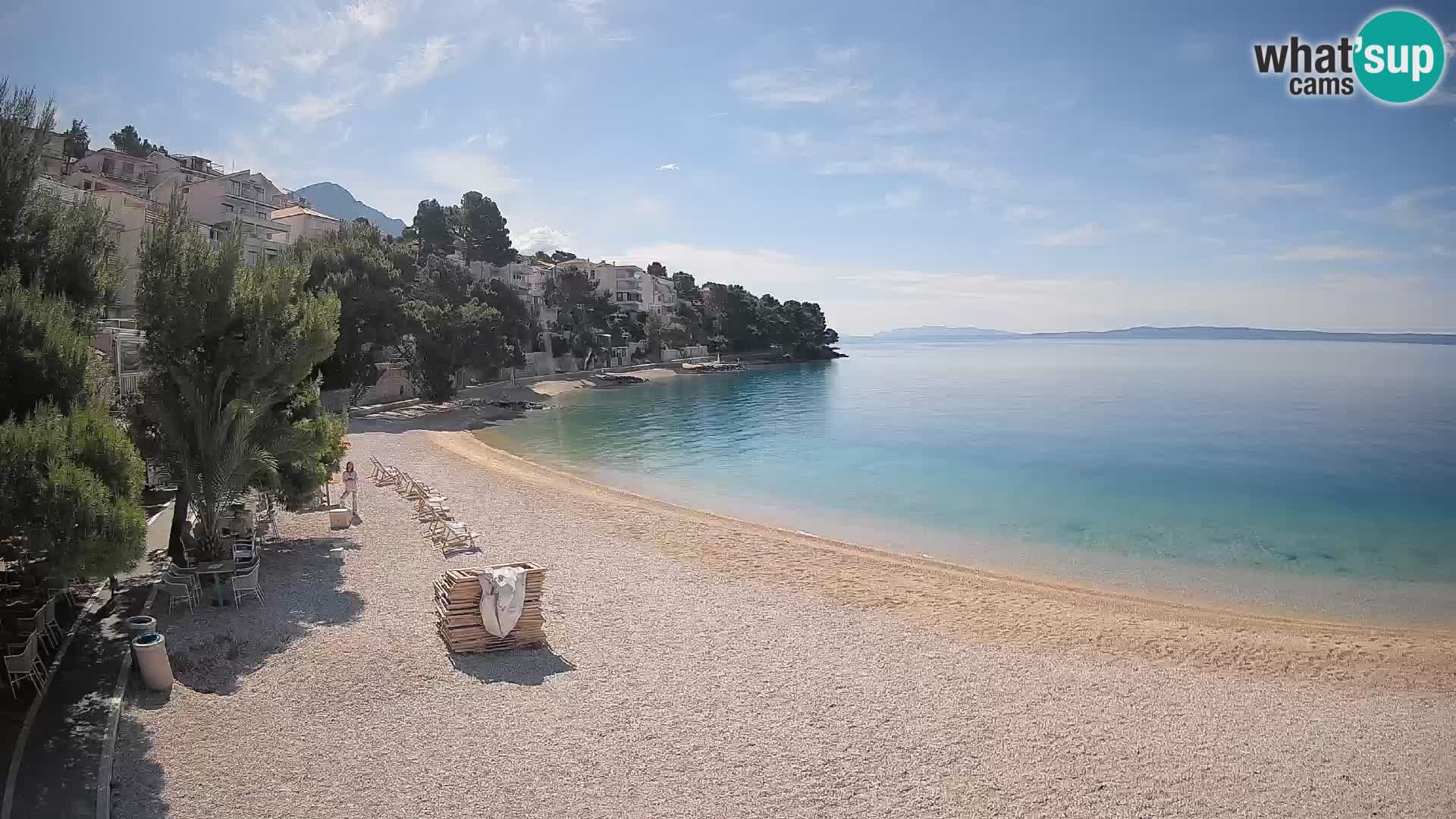 Webcam Lučica Beach Brela – Live View from the Adriatic Coast