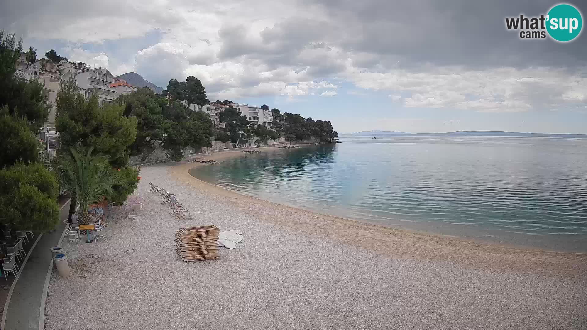 Webcam Lučica Beach Brela – Live View from the Adriatic Coast