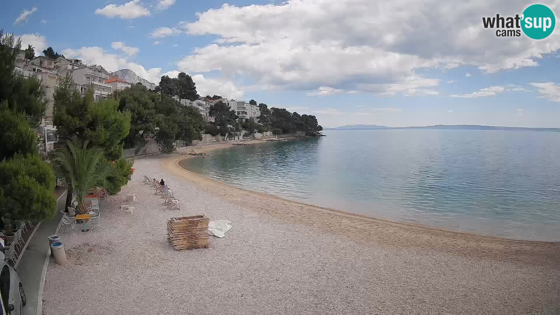 Webcam Lučica Beach Brela – Live View from the Adriatic Coast