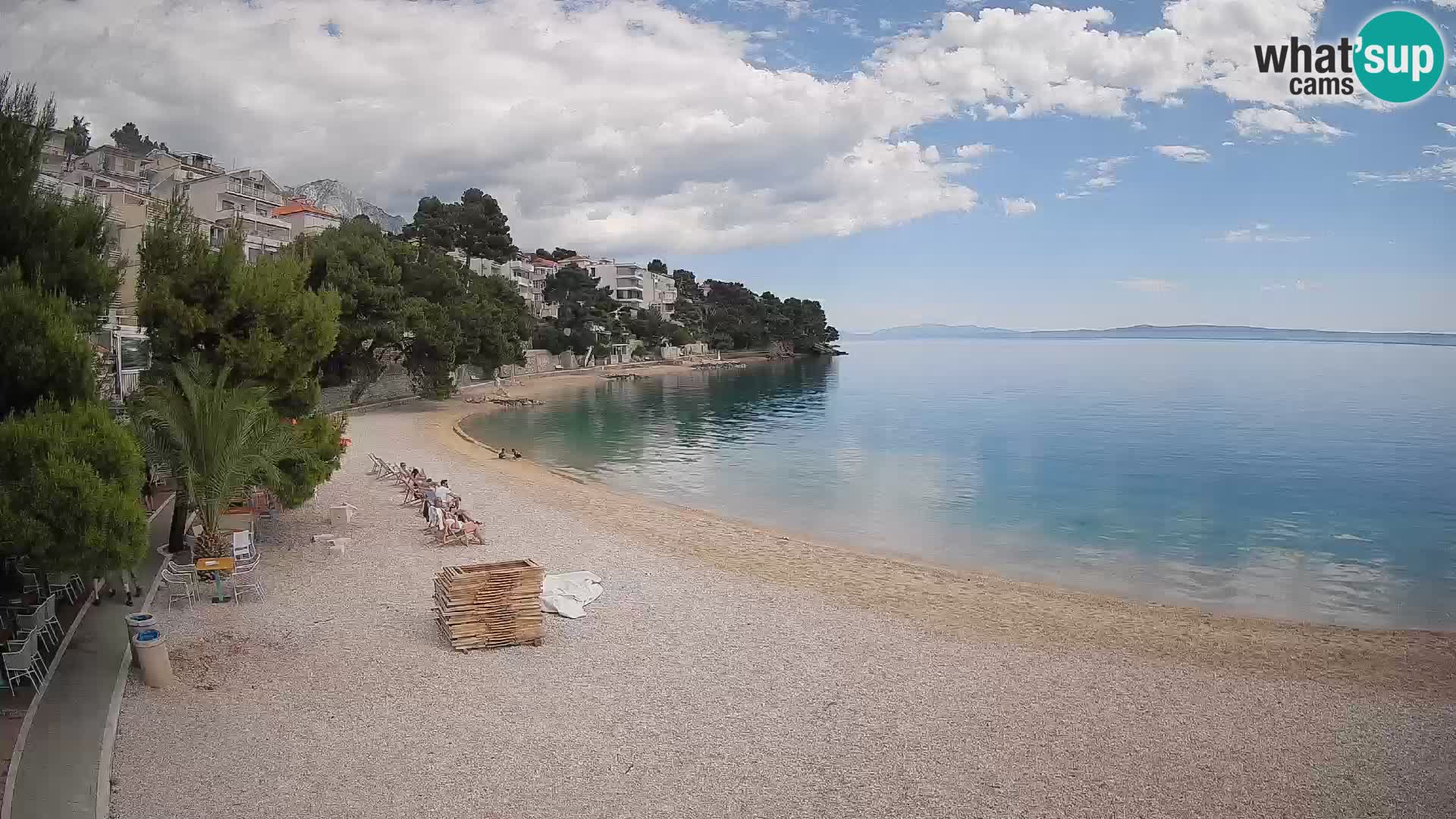 Webcam Lučica Beach Brela – Live View from the Adriatic Coast