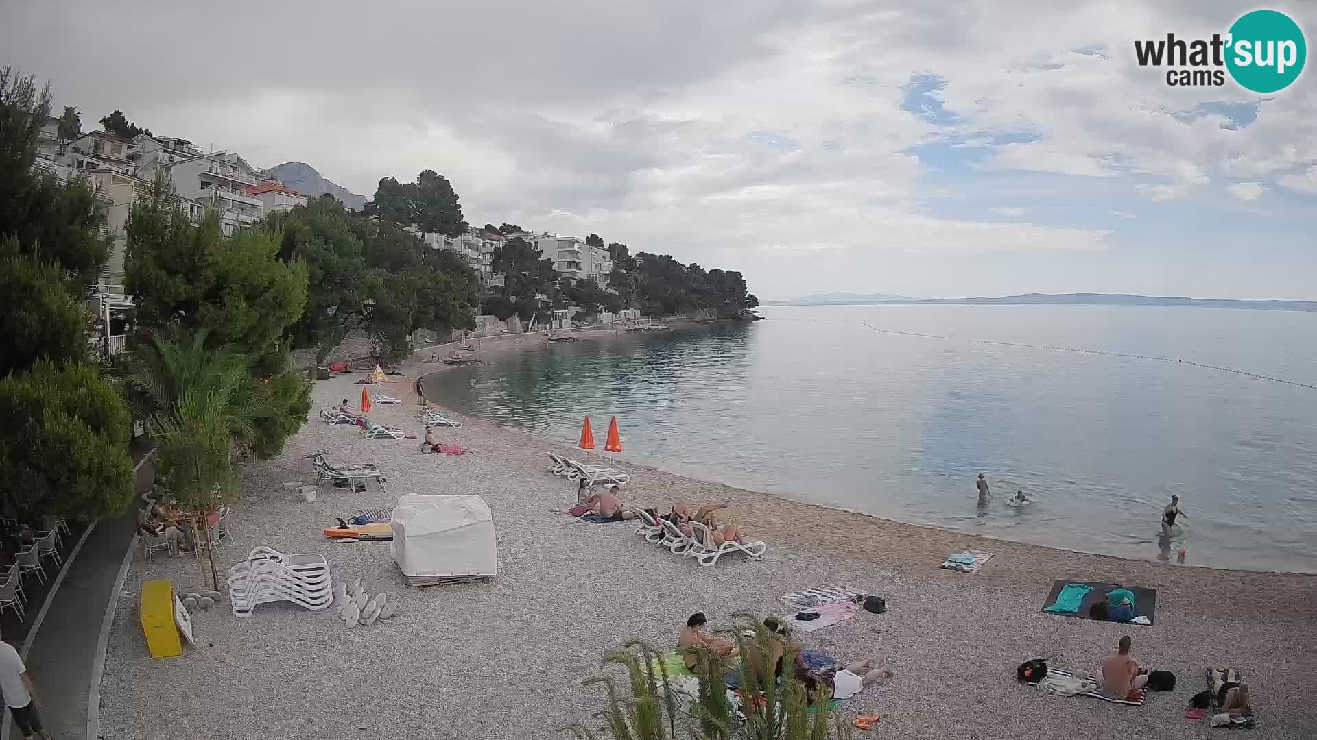 Webcam Lučica Beach Brela – Live View from the Adriatic Coast