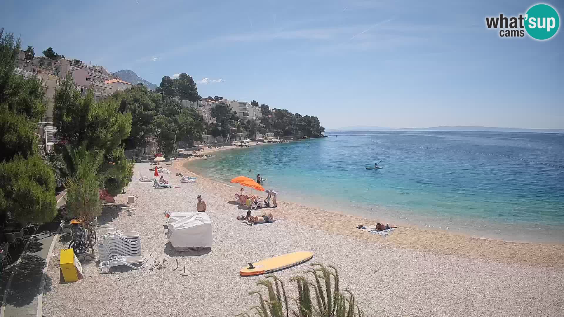 Webcam Lučica Beach Brela – Live View from the Adriatic Coast