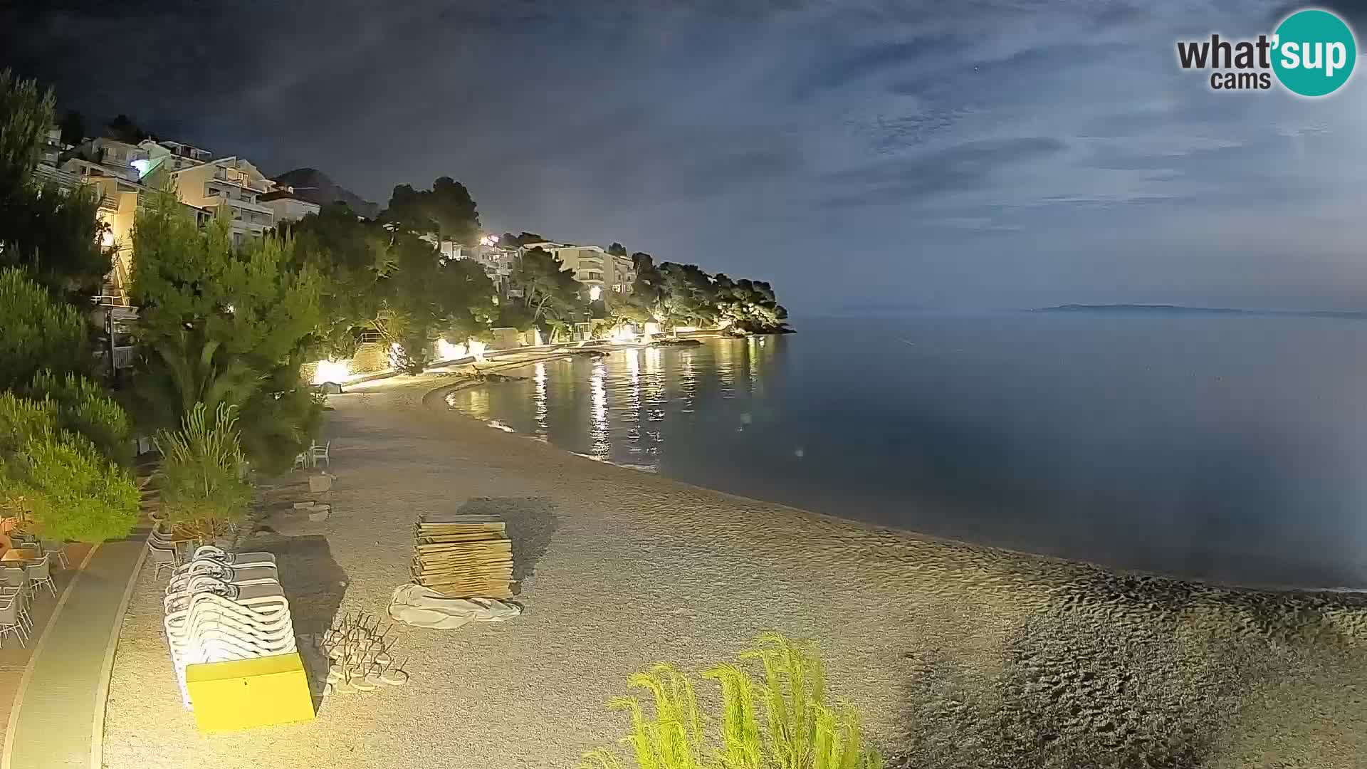 Webcam Lučica Beach Brela – Live View from the Adriatic Coast