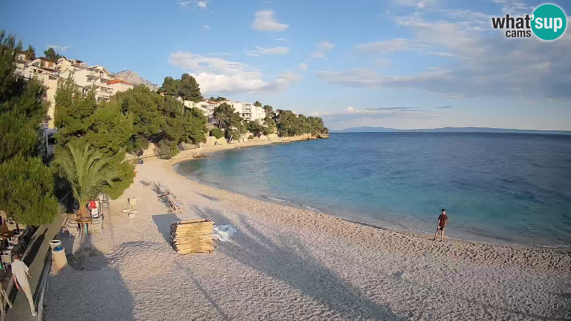 Webcam Lučica Beach Brela – Live View from the Adriatic Coast