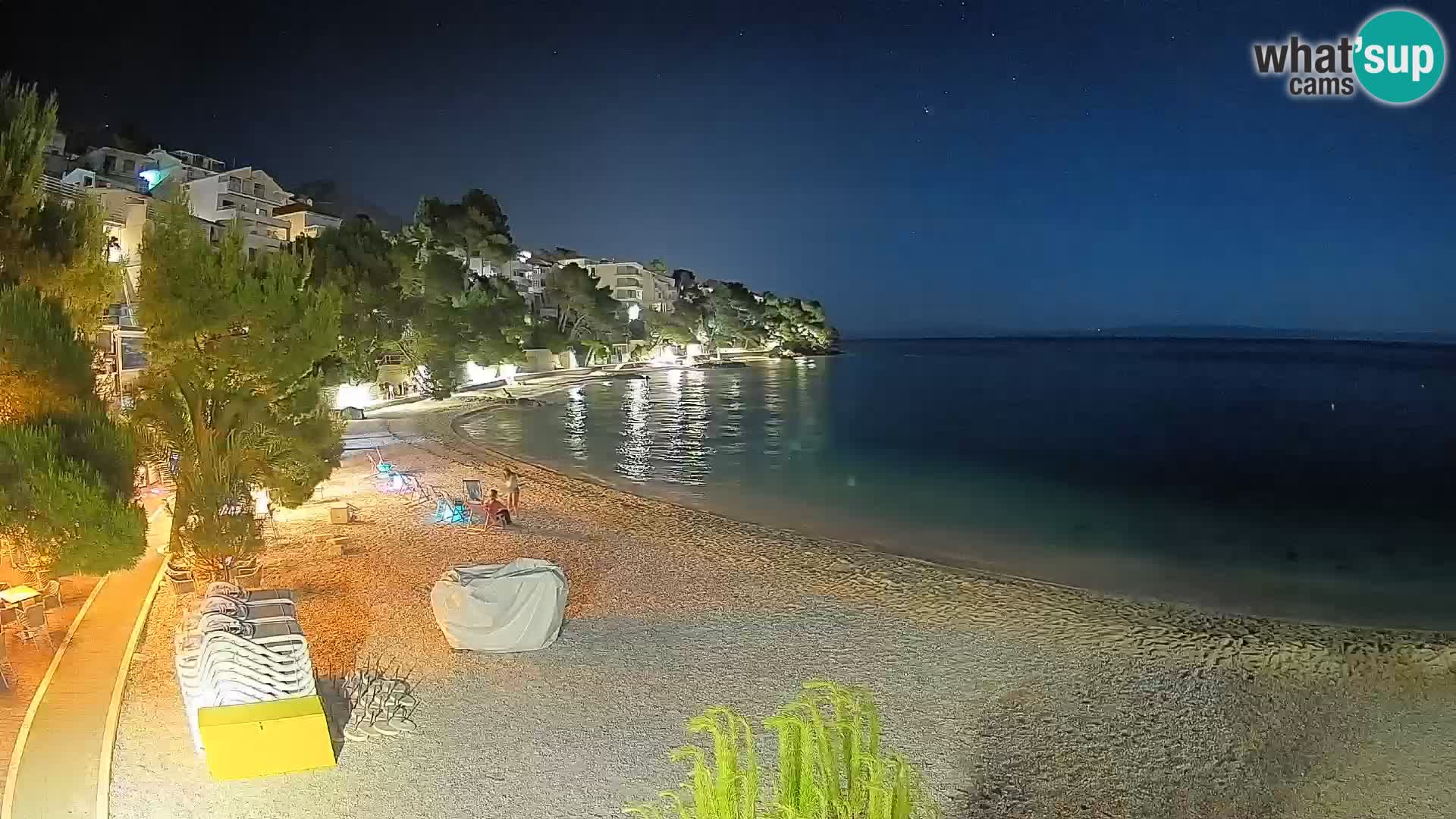 Webcam Lučica Beach Brela – Live View from the Adriatic Coast