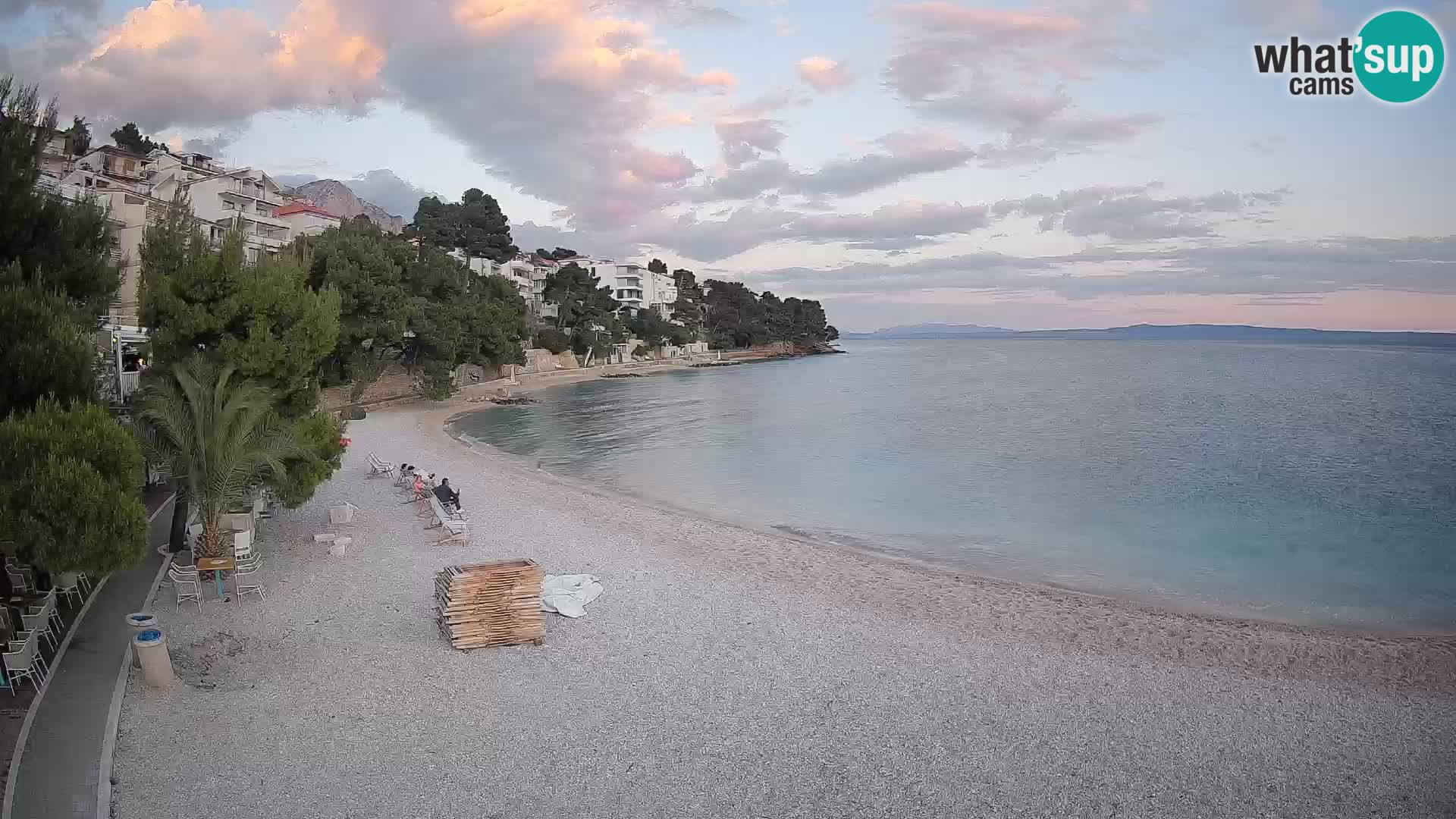 Webcam Lučica Beach Brela – Live View from the Adriatic Coast