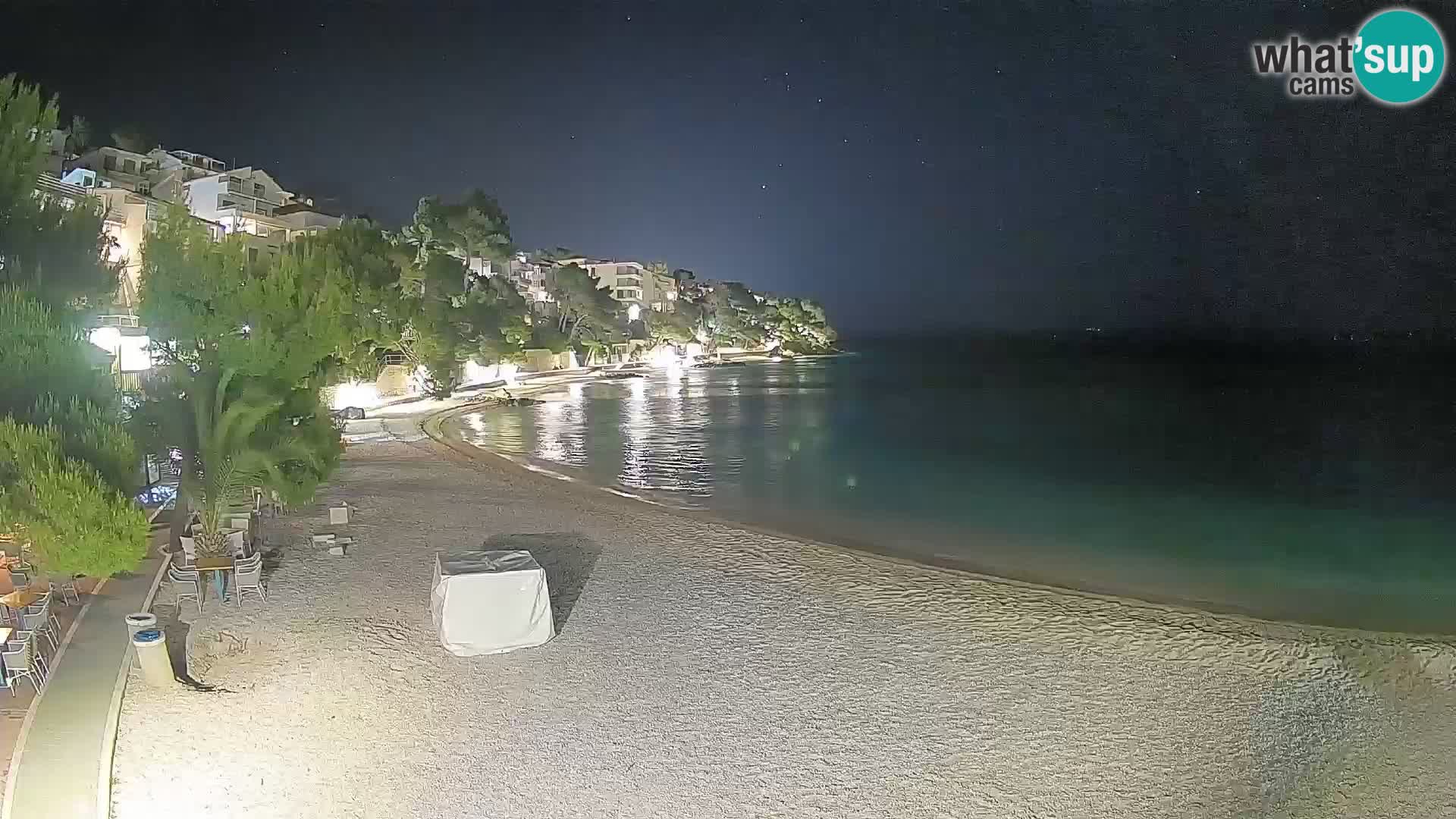 Webcam Playa Lučica Brela – Vista en directo de la costa adriática