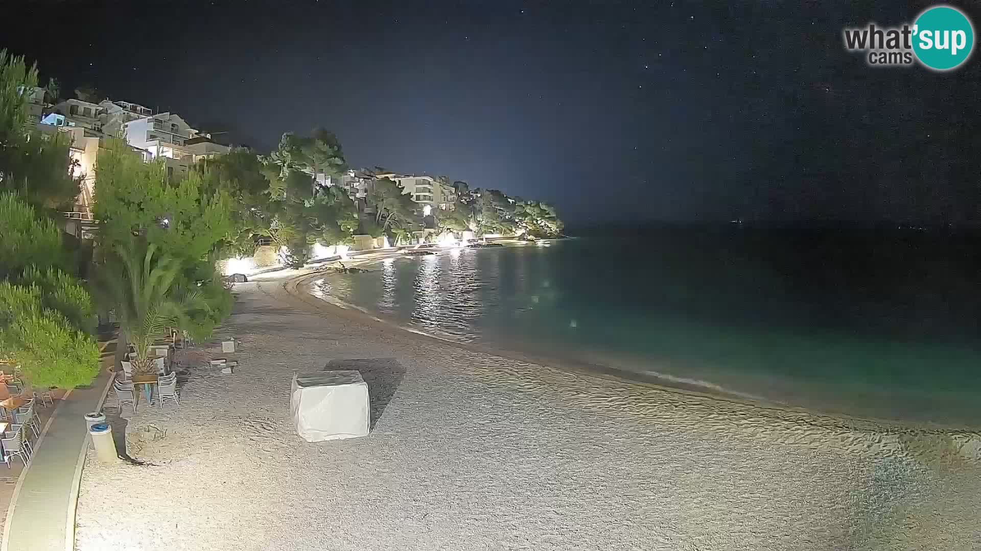 Webcam Lučica Beach Brela – Live View from the Adriatic Coast