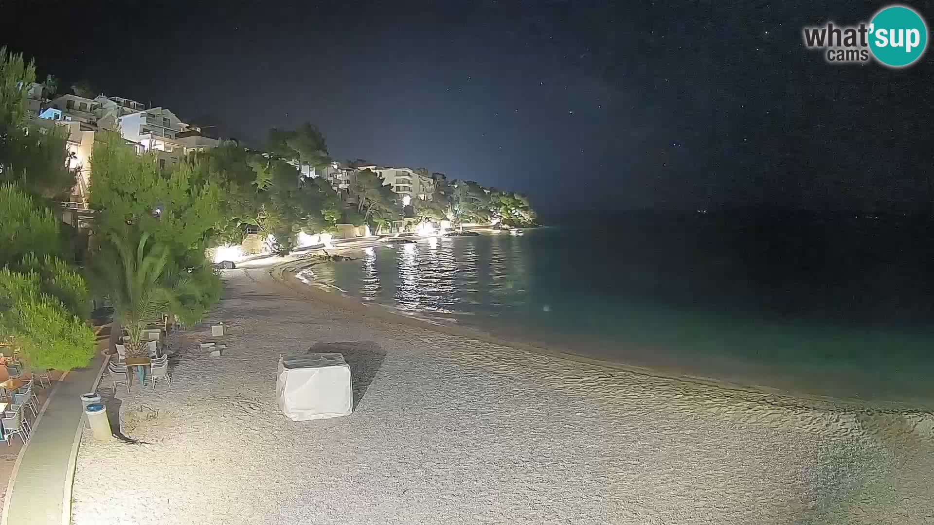 Webcam Lučica Beach Brela – Live View from the Adriatic Coast