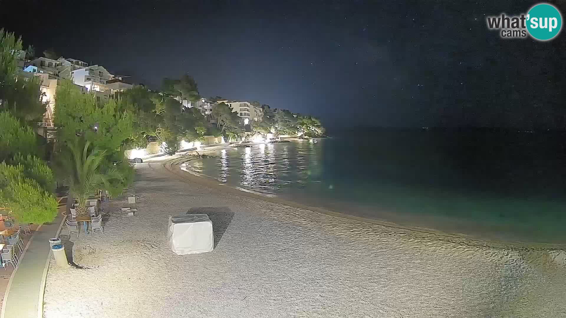 Webcam Lučica Beach Brela – Live View from the Adriatic Coast