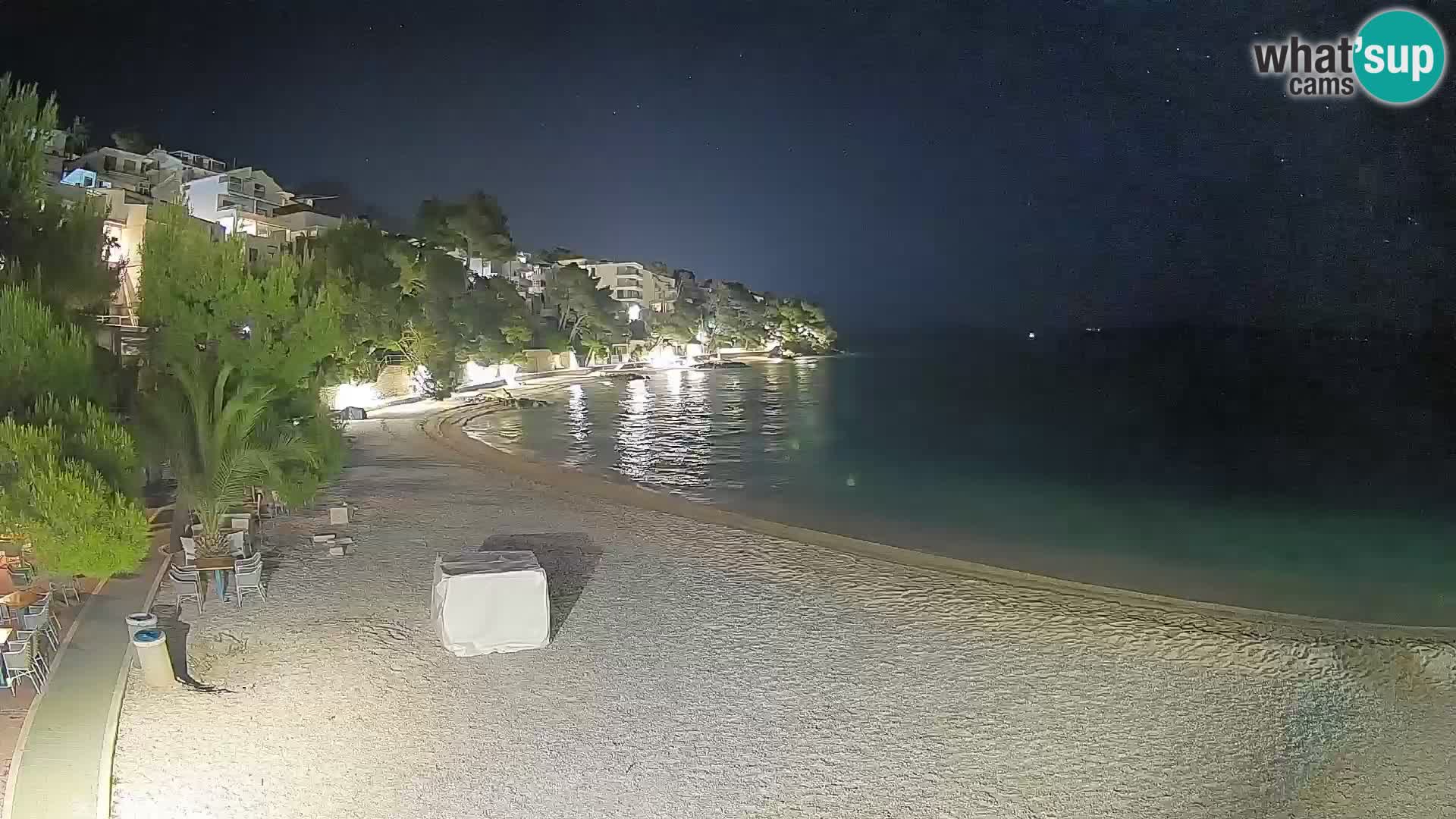 Webcam Lučica Beach Brela – Live View from the Adriatic Coast