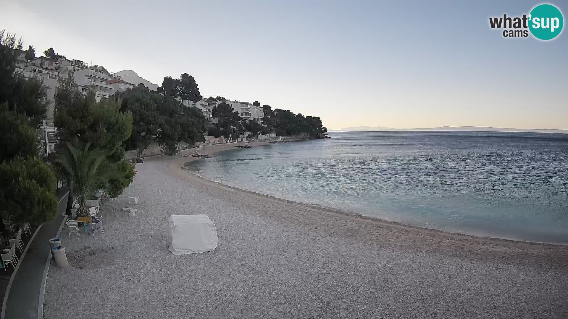 Webcam Lučica Beach Brela – Live View from the Adriatic Coast