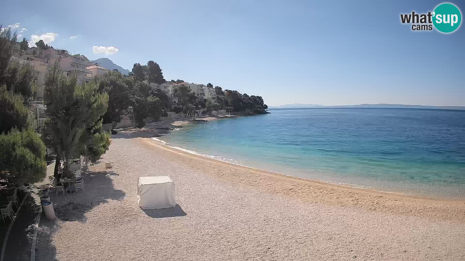 Webcam Lučica Beach Brela – Live View from the Adriatic Coast