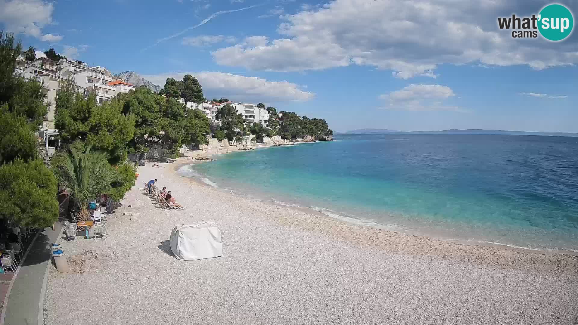 Webcam Lučica Beach Brela – Live View from the Adriatic Coast