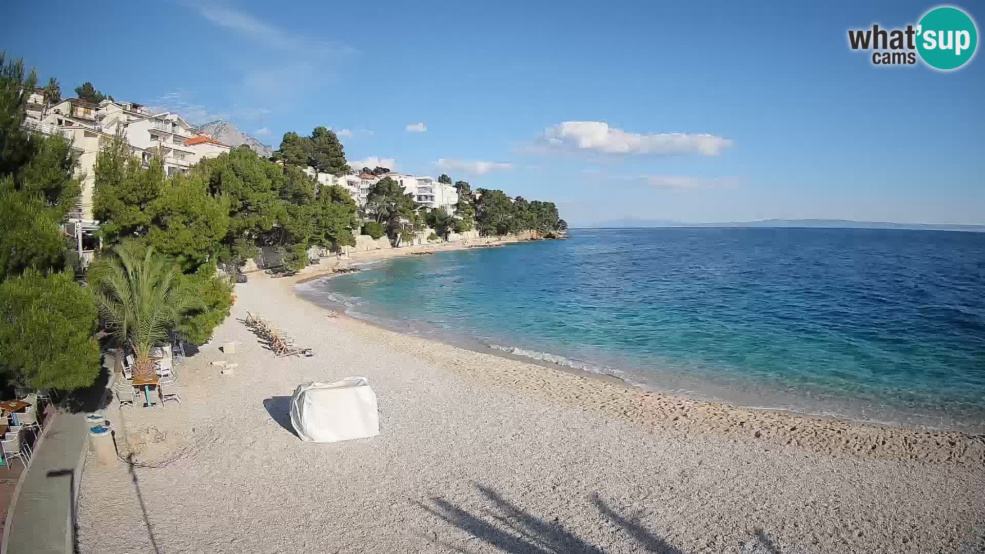 Webcam Lučica Beach Brela – Live View from the Adriatic Coast