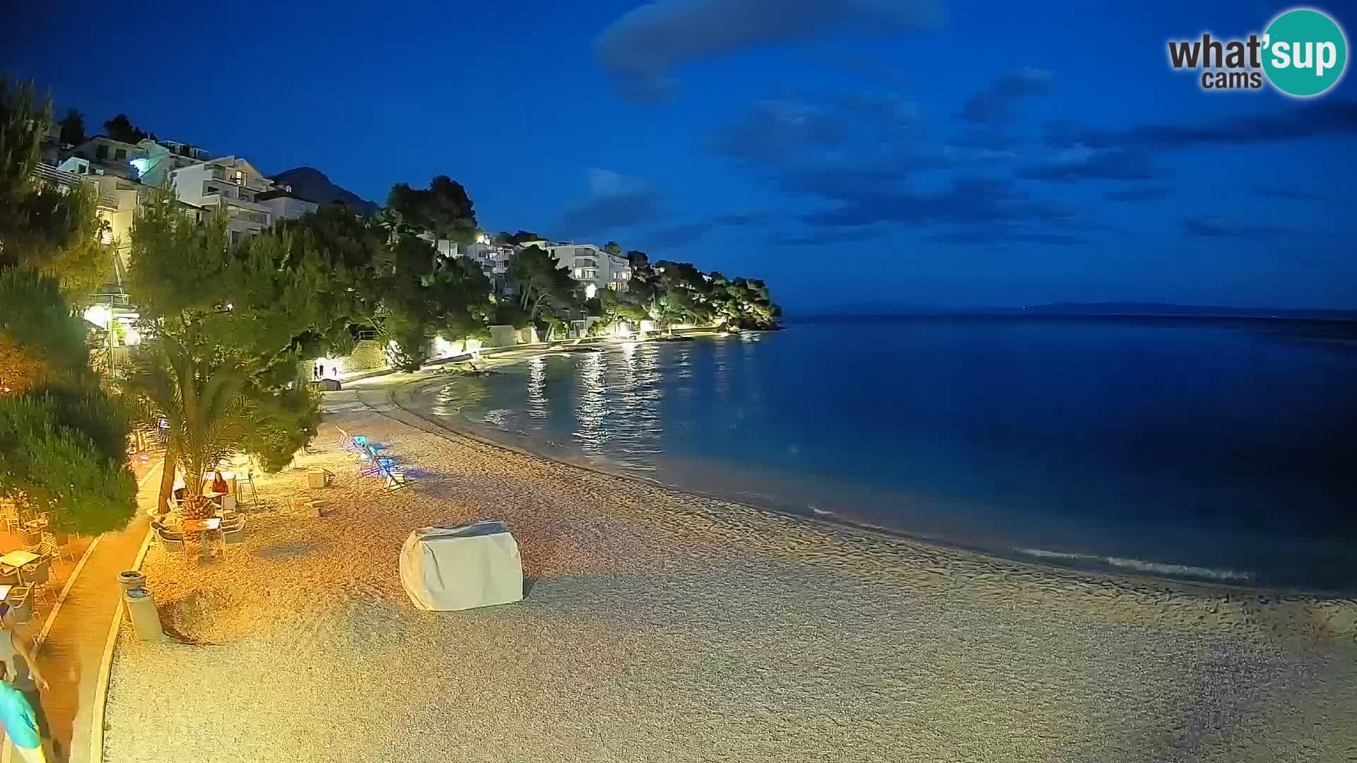 Webcam Lučica Beach Brela – Live View from the Adriatic Coast