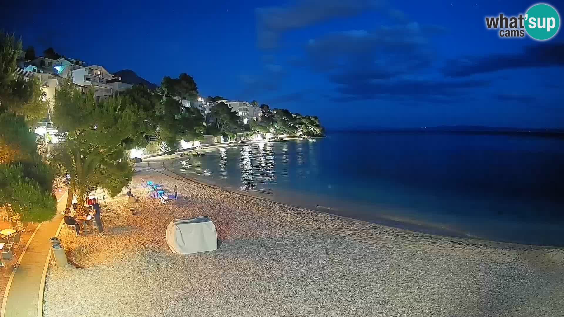 Webcam Lučica Beach Brela – Live View from the Adriatic Coast