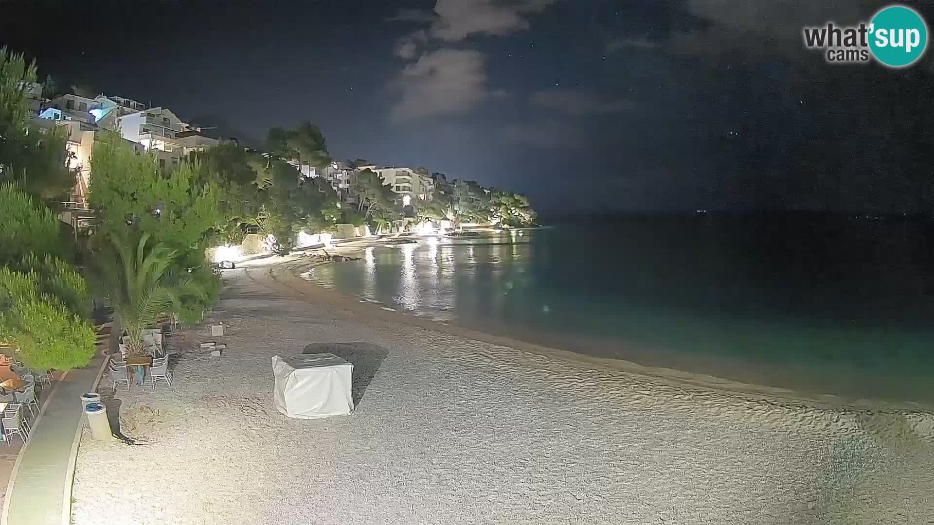 Webcam Lučica Beach Brela – Live View from the Adriatic Coast