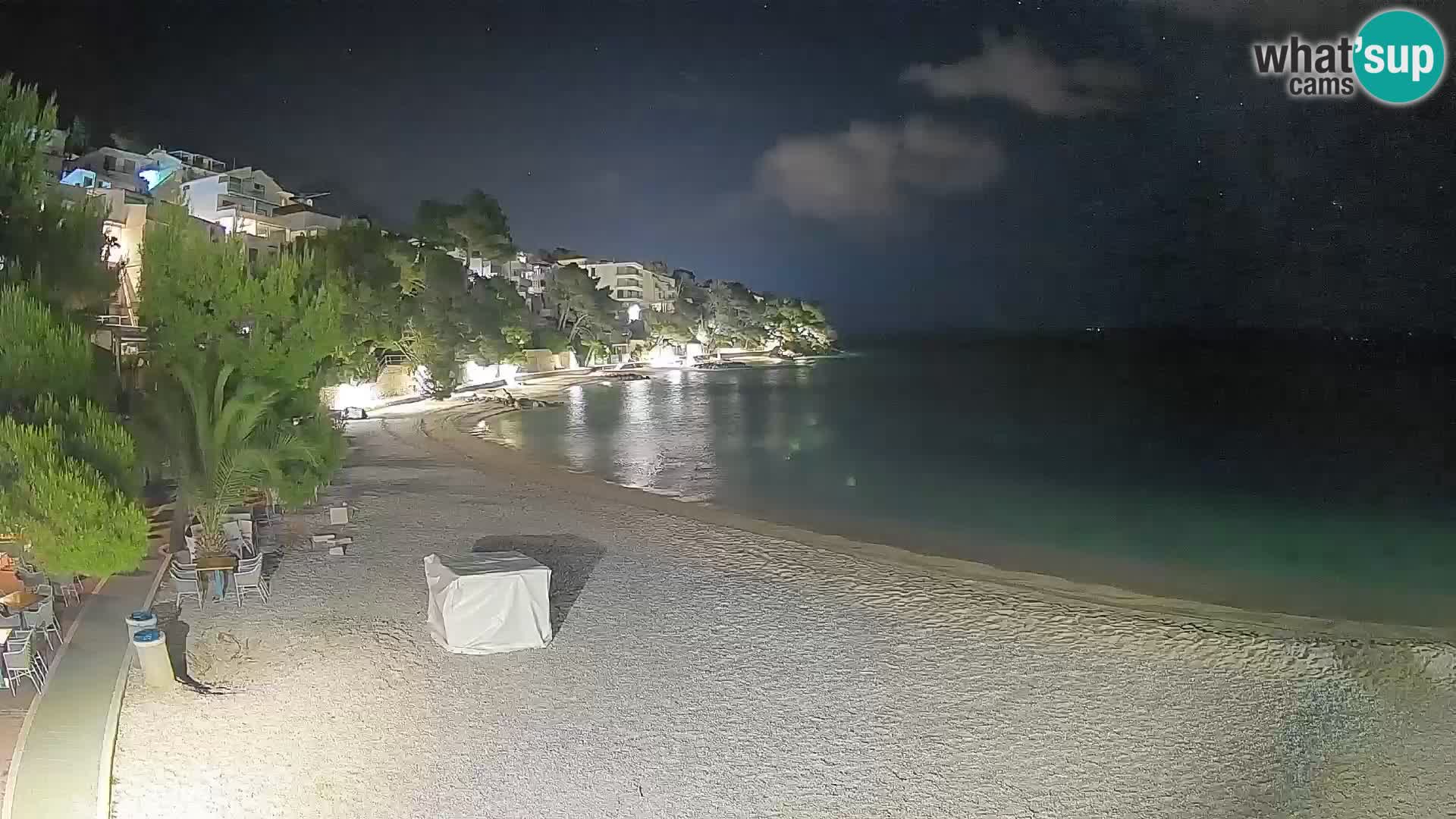 Webcam Lučica Beach Brela – Live View from the Adriatic Coast